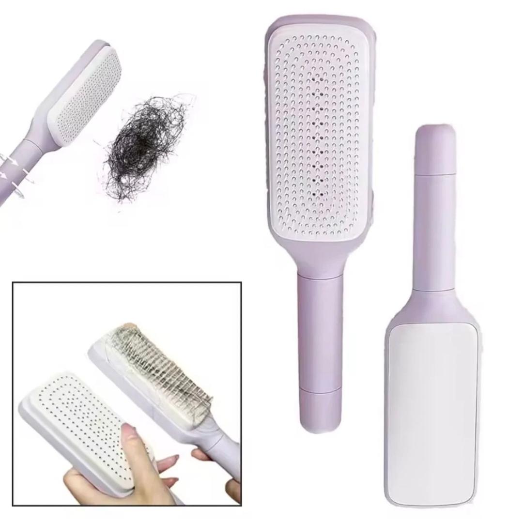 Cepillo de Pelo Retráctil Autolimpiante